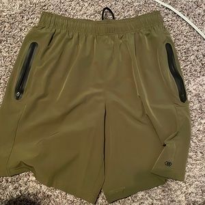 Army Green Yoga Shorts